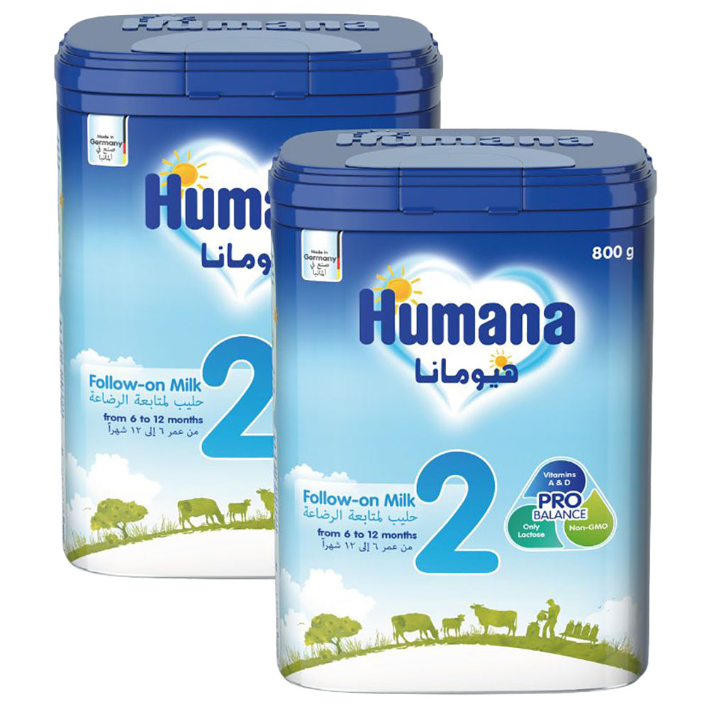 HUMANA PRO NO 2 800g TWIN PACK OFFER