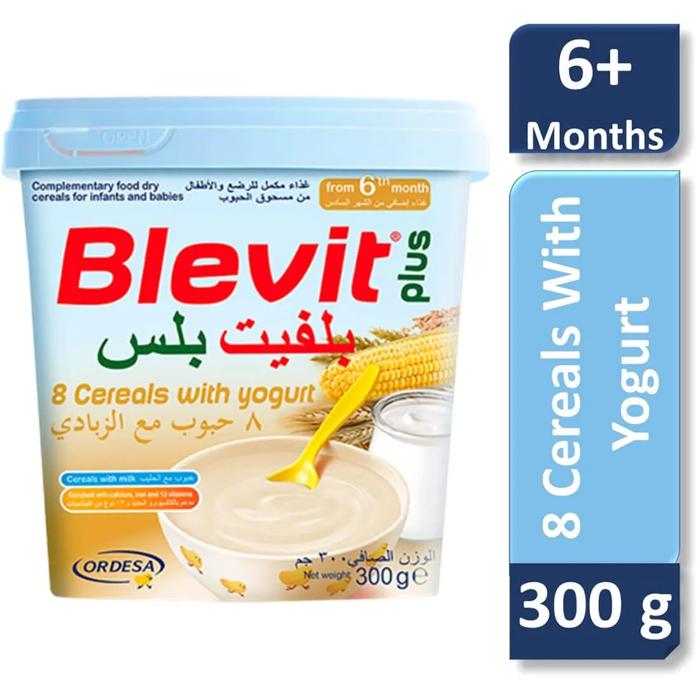 BLEVIT PLUS 8 CEREALS WITH YOGURT 300 GM