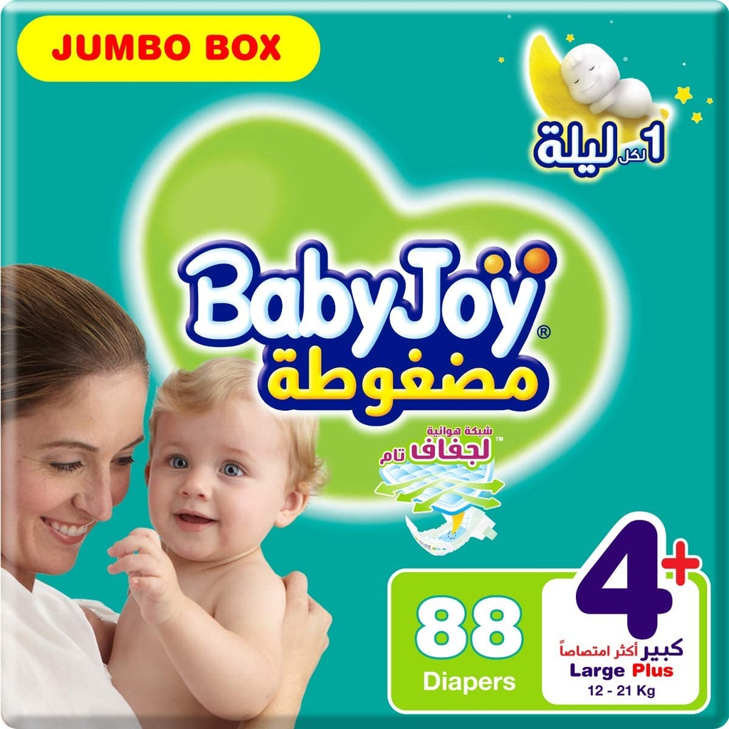 Baby Joy Diapers Waist Stretch #+4 88 Diaper  1 Pack