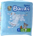 Bambi Diapers #2 19 Diaper  1 Pack