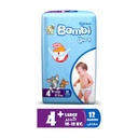 Bambi Diapers +4  12 Diaper  1 Pack