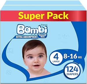 BAMBI PANTS LARGE NO 4   8 -14 KG 1X84 BOX 1725