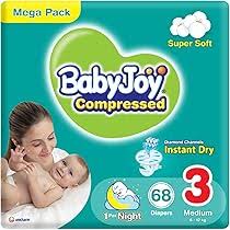 BABY JOY GIANT PACK NO3 MEDIUM 3 X 68 1 Pack