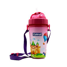 OPTIMAL BOTTLE STRAW OPB 2008 PINK 350 ML