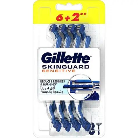 GILLETTE SKIN GUARD SENSITIVE RAZOR  6+2