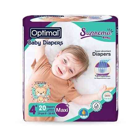 OPTIMAL DIAPER 4+ MAXI 9-20 KG 40 PCS OPB 1728