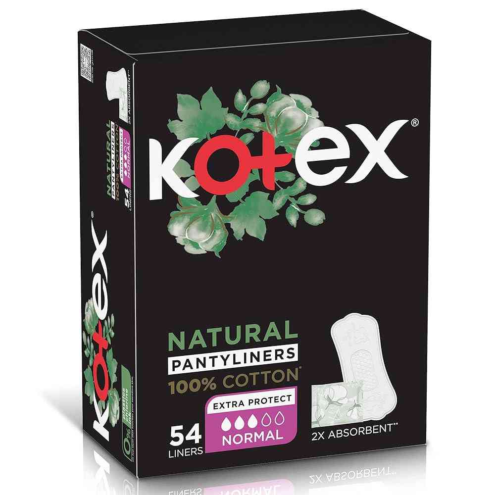 KOTEX NATURAL LINERS COTTON NORMAL 16 X 54