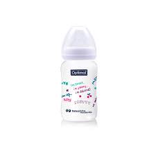 OPTIMAL WIDE NECK FEED BOTTLE OPB 1032 WHITE 240 ML