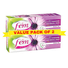 FEM HAIR REMOVAL CHAMOMILE CREAM 120ML TWIN PACK 2