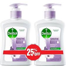 DETTOL HAND WASH SENSITIVE TWIN PACK 200 MLOFF25%