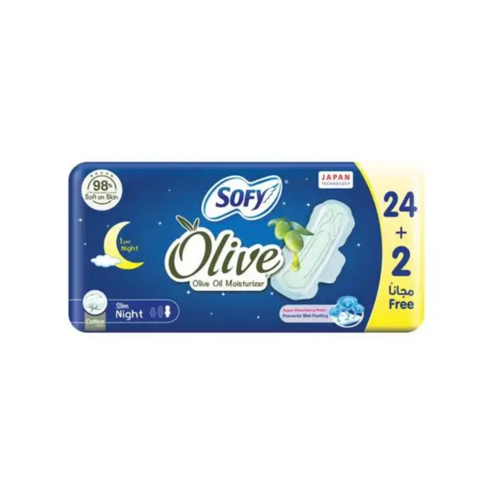 سوفي فوط صحيه بزيت الزيتون 32 سم 6 2+24