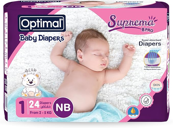 OPTIMAL DIAPER NEW BORN 2-5 KG 24 PCS OPB 1701