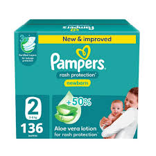 PAMPERS NO 2 SMALL 1 X 136(132) BOX 5585 7101