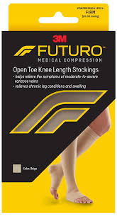 FUTURO THER OPEN TOE HEEL KNEE LENGTH X LARGE BEIG