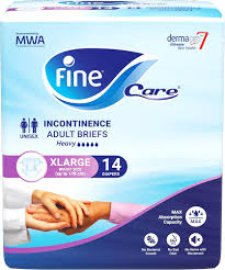 FINE CARE ADULT BRIEFS LARGE 4 X 18 6387