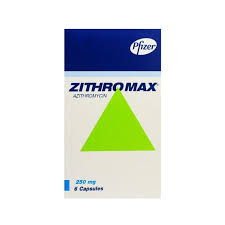 ZITHROMAX 250 MG 6 CAPS