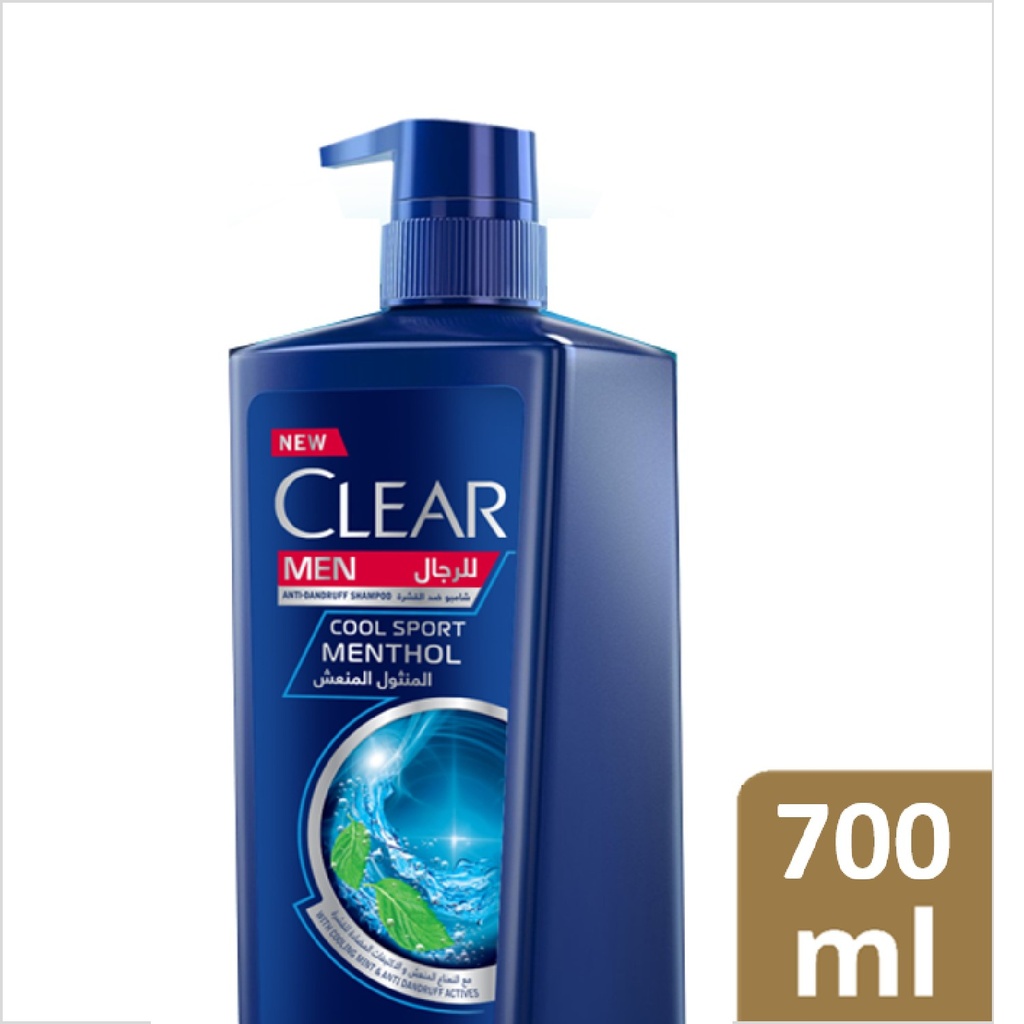 CLEAR SHAMPOO COOL SPORT MENTHOL MEN 700 ML