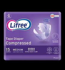 LIFREE PREMIUM DIAPER MEDIUM 4 X 15