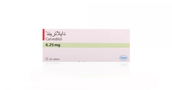 DILATREND 6.25 MG 30 TAB