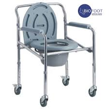 COMMODE CHAIR 696 - folded with wheels