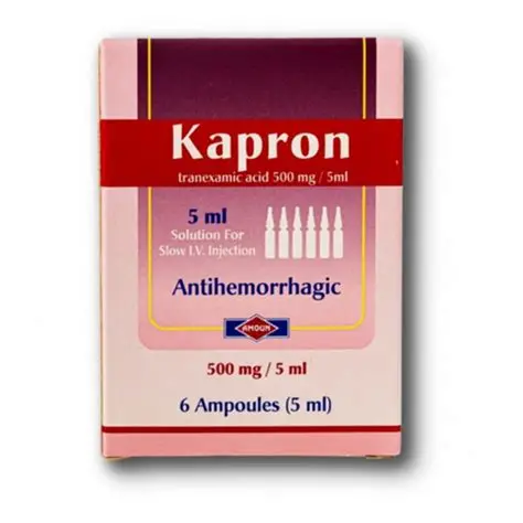 KAPRON 500 MG / 5 ML INJ 6 AMP