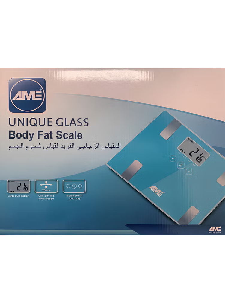AME DIGITAL GLASS BATHROOM SCALE 150 KG