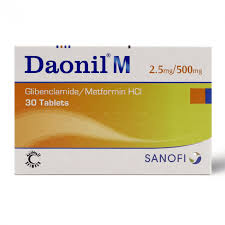 DAONIL M 2.5 MG / 500 MG 30 TAB