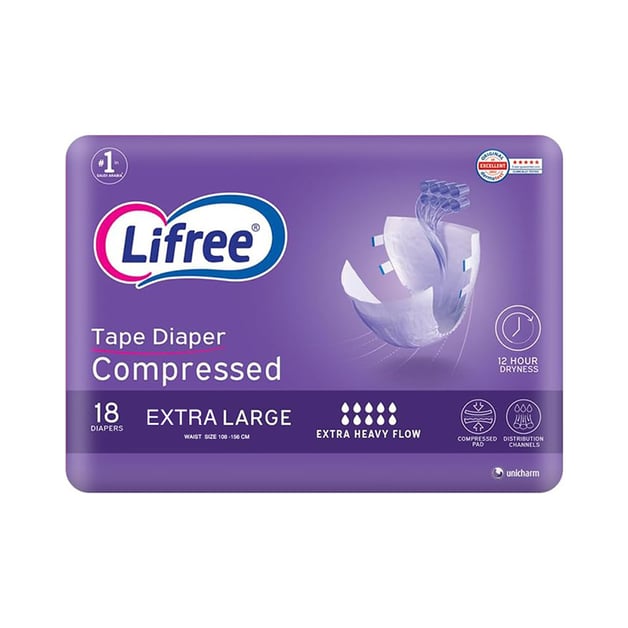 LIFREE ADULT DIAPER JAMPO XL  2*18 1 Pack