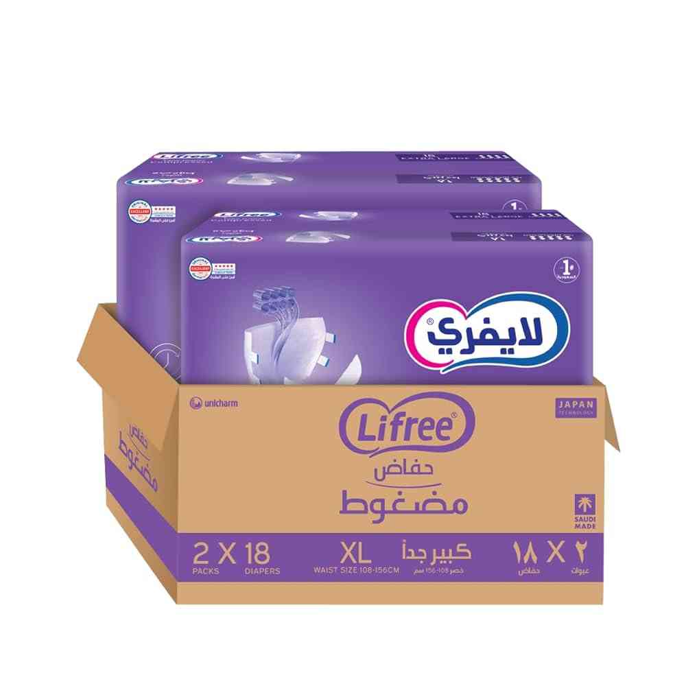 LIFREE ADULT DIAPER JAMPO XL  2*18