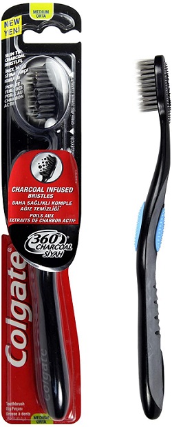 COLGATE T/B 360 CHARCOAL SIYAH BLACK MED