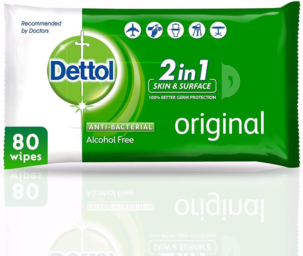 DETTOL AB WIPES 80 PCS