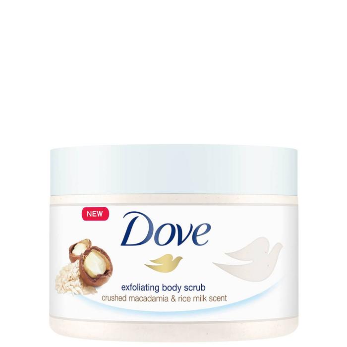 DOVE EXFOLIATING BODY SCRUB  CRUSGED MACA 225 ML