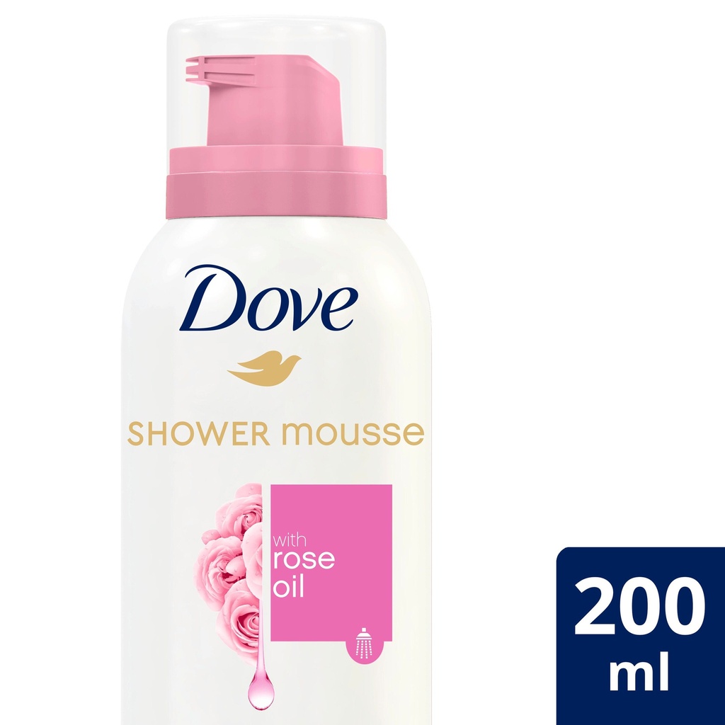 DOVE SHOWER MOUSSE ROSE OIL 200 ML