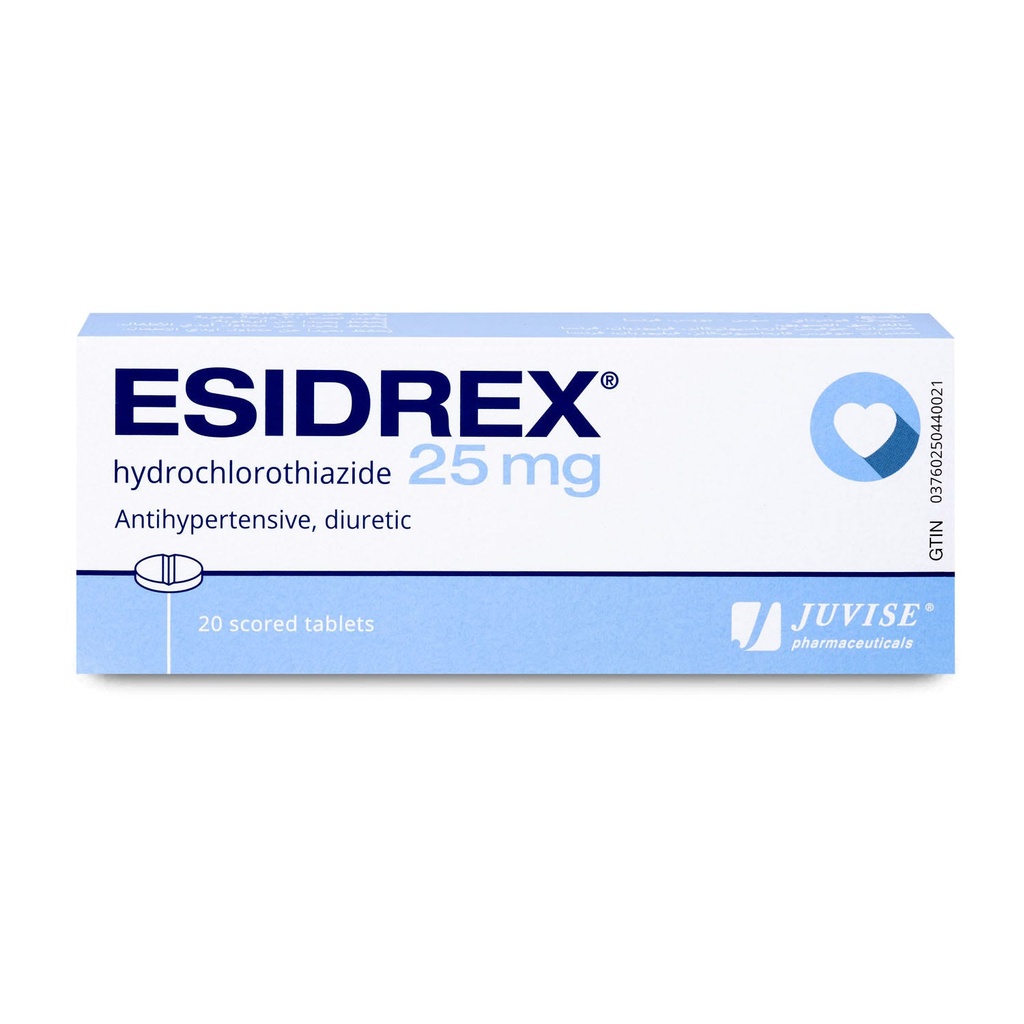 Esidrex 25 Diuretic 25Mg 20 Pieces