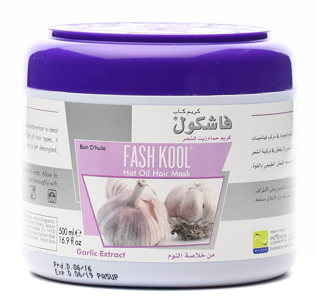 FASHKOOL GARLIC 500 ML فاشكول حمام زيت ثوم 500 مل