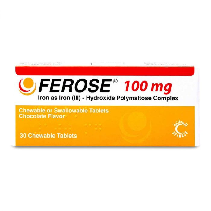 FEROSE 100 MG 30 TAB