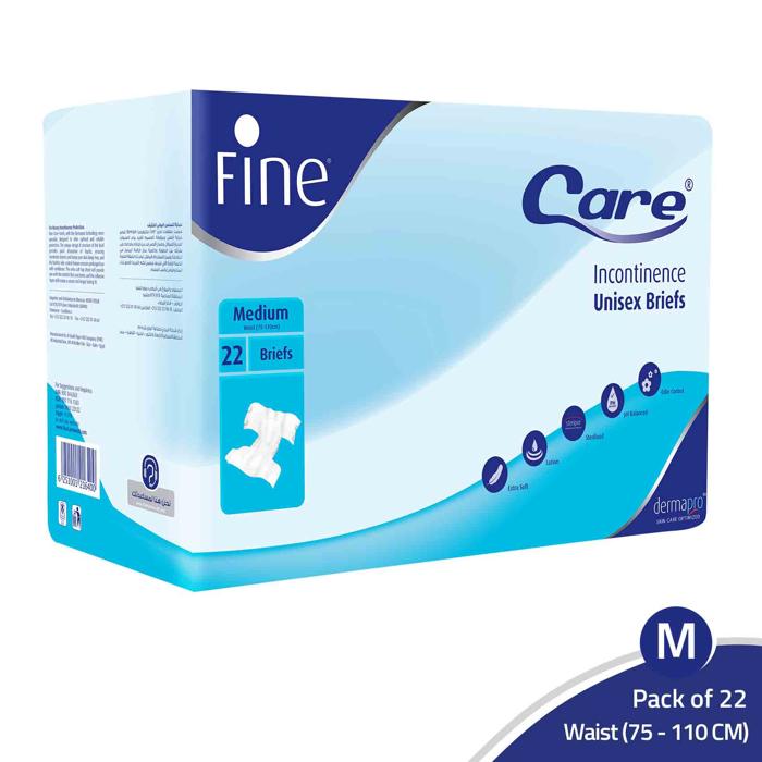 FINE CARE ADULT BRIEFS NO 3 MEDIUM  22 Diaper