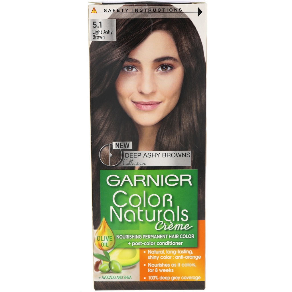 GARNIER COLOR NATURALS 5.1 LIGHT ASHY BROWN 