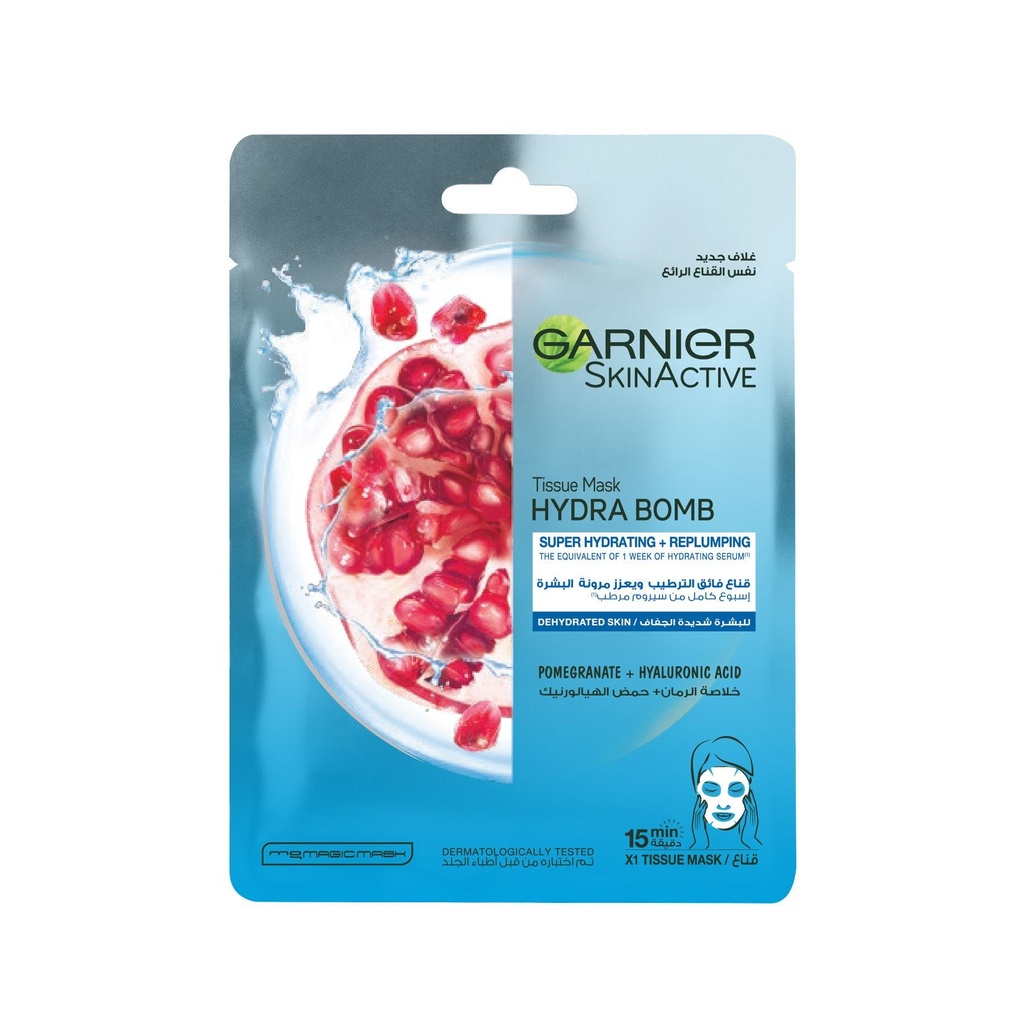 GARNIER SKIN ACTIVE HYDRA BOMB TISSUE MASK 32 MG