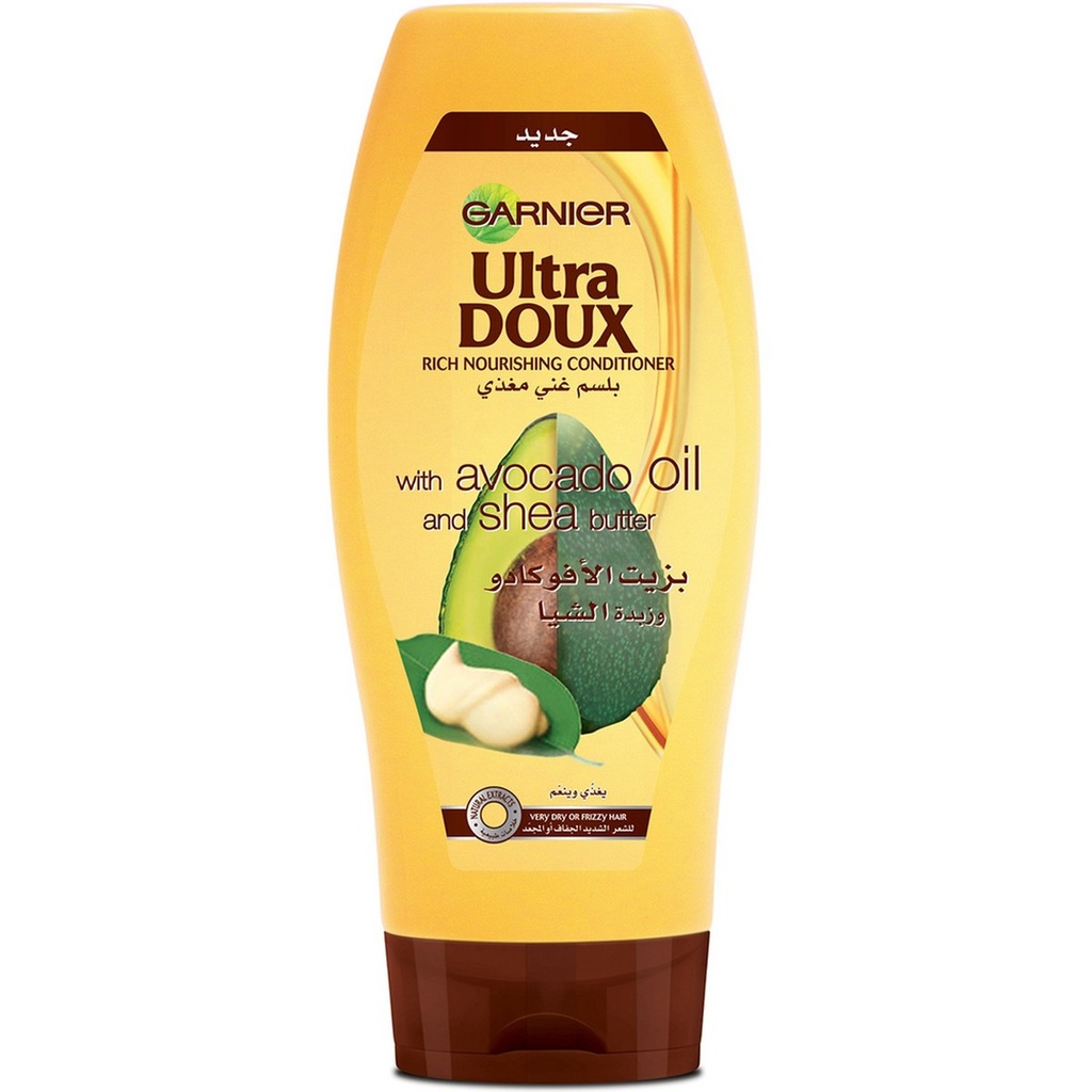 GARNIER ULT/ DOU AVOCADO OILFRIZY HAIR COND 400M