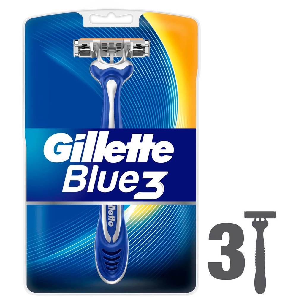 GILLETTE BLUE3  3RAZORS 32598