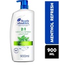 HEAD & SHOULDERS  2 IN 1 MENTHOL & REFRESHLY 900ML