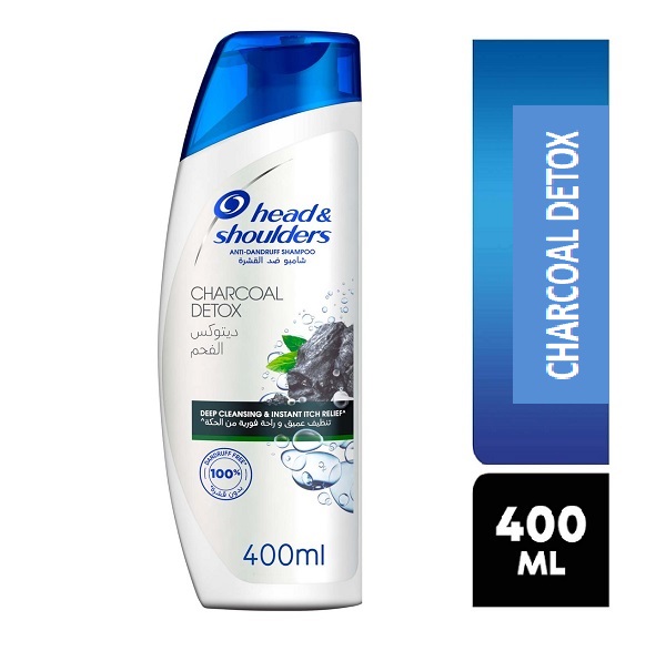 HEAD & SHOULDERS CHARCOAL DEROX  SHAMPOO 400ML