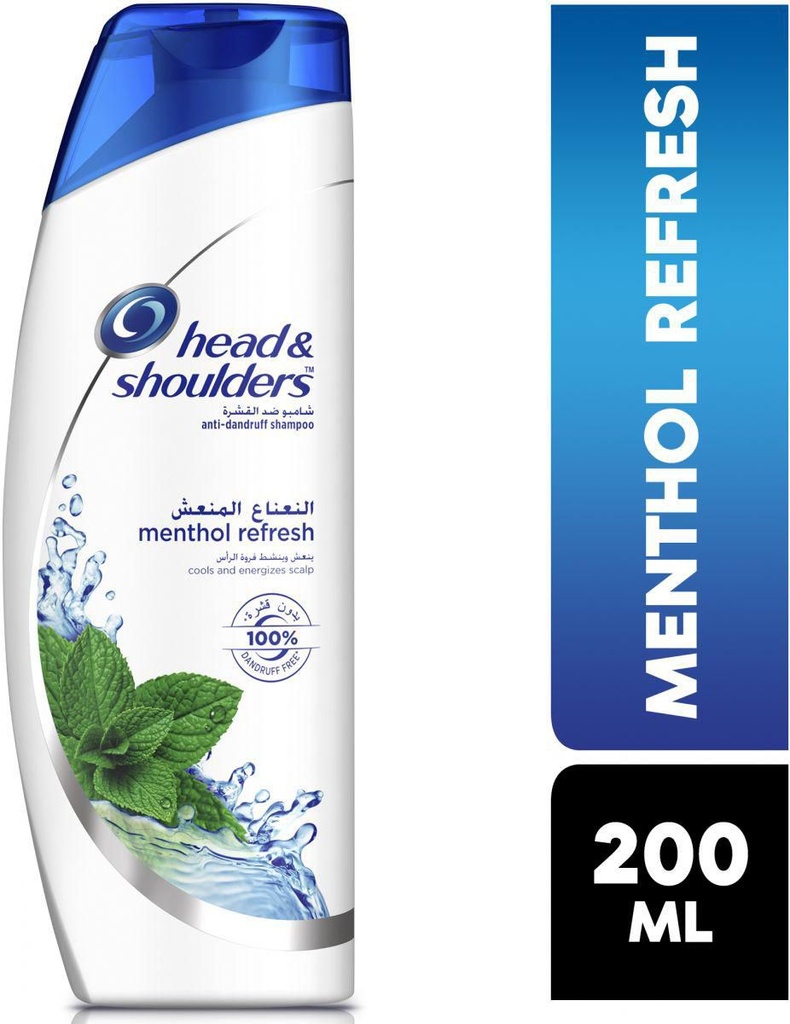 HEAD & SHOULDERS SHAMPOO MENTHOL REFRESHING 200ML