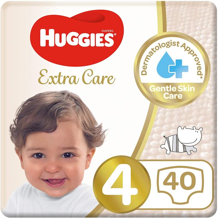 HUGGIES  NO 4 LARGE  2 X 40 