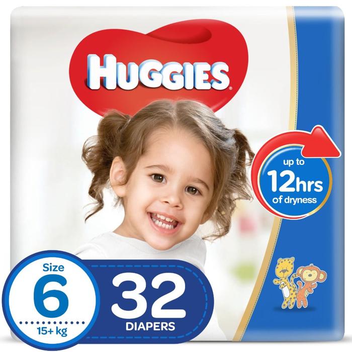 HUGGIES  NO 6 XXL 2 X 32