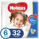 HUGGIES  NO 6 XXL 2 X 32