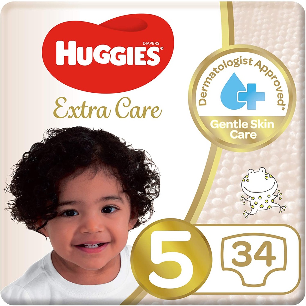 HUGGIES EXTRA CARE JUNIOR  NO 5  2 X 34