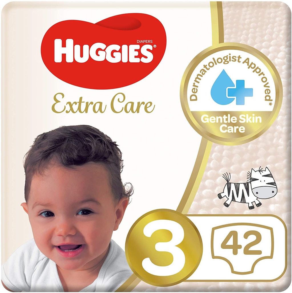 HUGGIES EXTRA CARE NO3 MEDIUM 42 Diaper 1 Pack