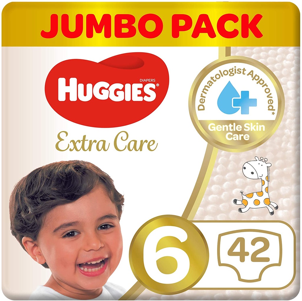 HUGGIES EXTRA CARE NO6  42 Diaper 1 Pack